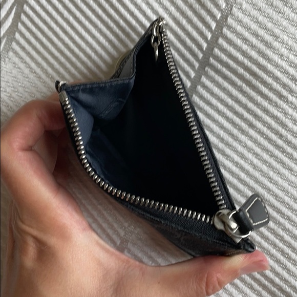 Coach monogram card case with key chain - Picture 3 of 3